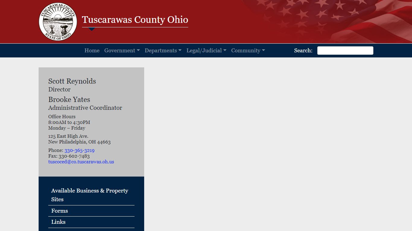 Public Records Information – Tuscarawas County Ohio